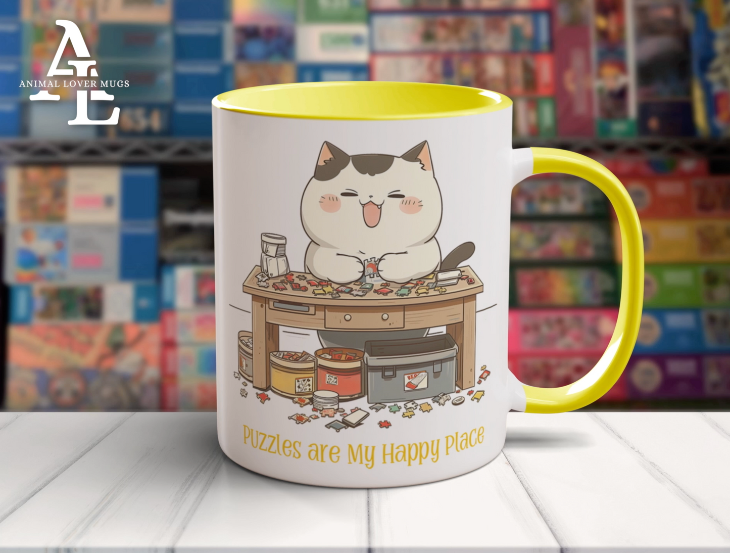 Cat Puzzler Mug