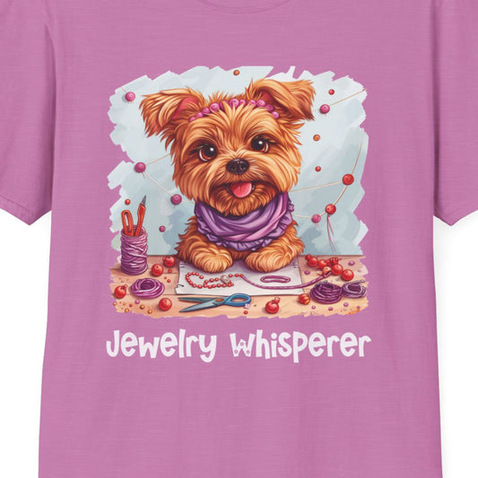 Terrier Dog Jewelry Making Softstyle T-Shirt