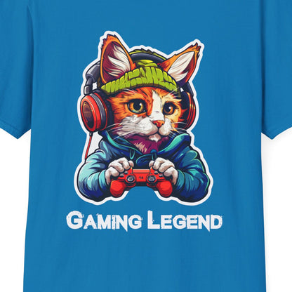 Cat Gamer Unisex Softstyle T-Shirt