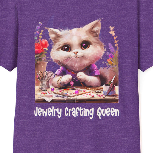 Cat Jewelry Making Softstyle T-Shirt