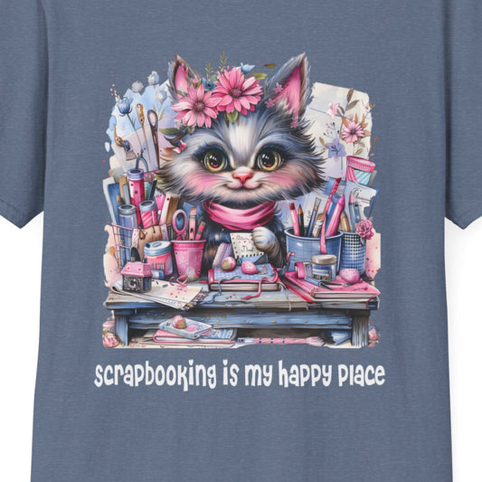 Cat Scrapbooker Softstyle T-Shirt