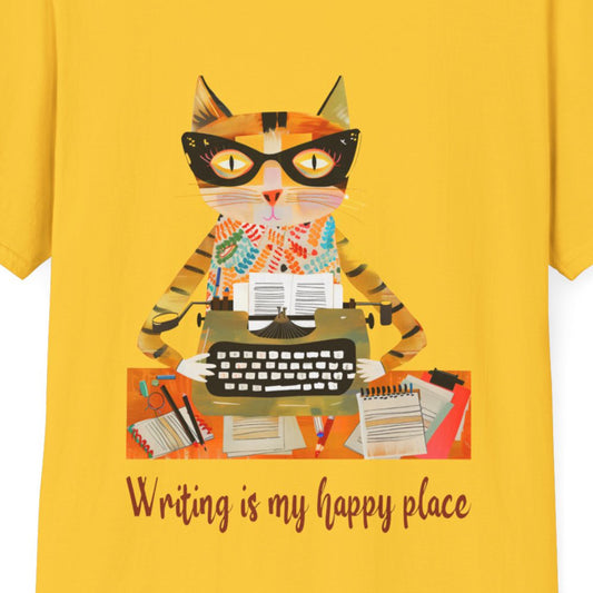 Cat Writer Softstyle T-Shirt