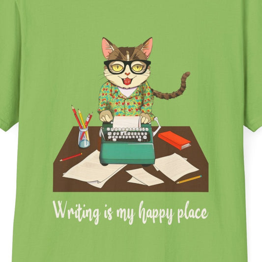 Cat Writer Softstyle T-Shirt