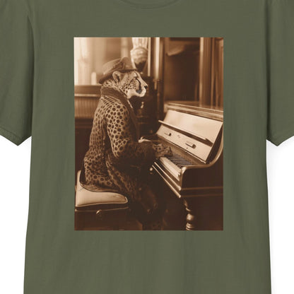 Vintage Western Cheetah Piano Softstyle T-Shirt