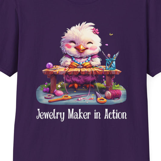 Chicken Jewelry Making Softstyle T-Shirt