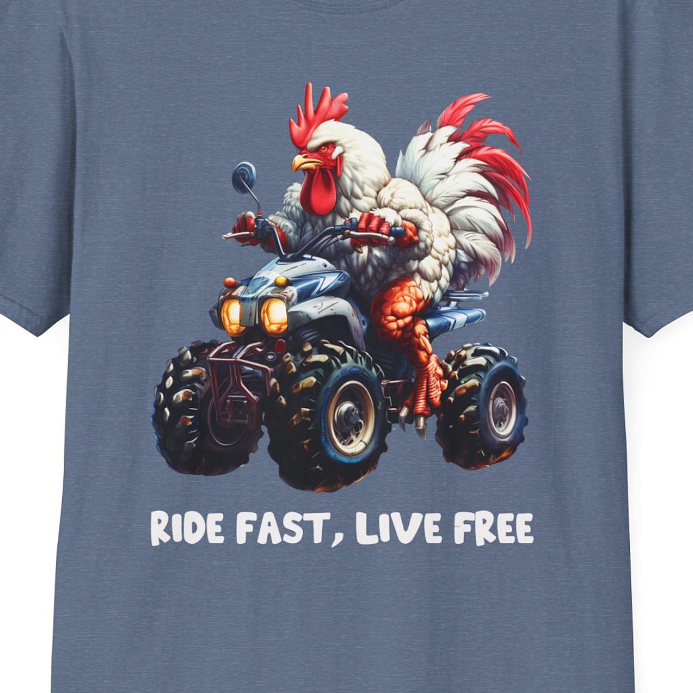 Chicken Quad Rider Softstyle T-Shirt