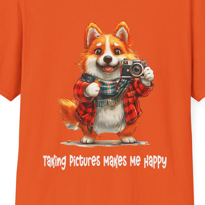 Corgi Painter Softstyle T-Shirt