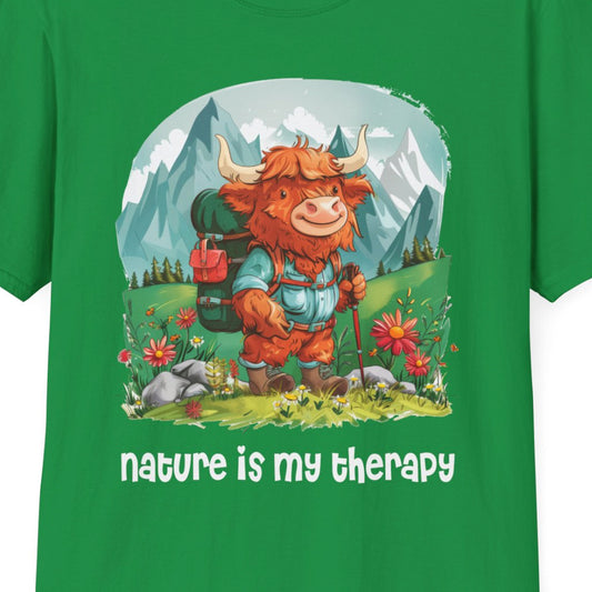 Highland Cow Hiker Softstyle T-Shirt