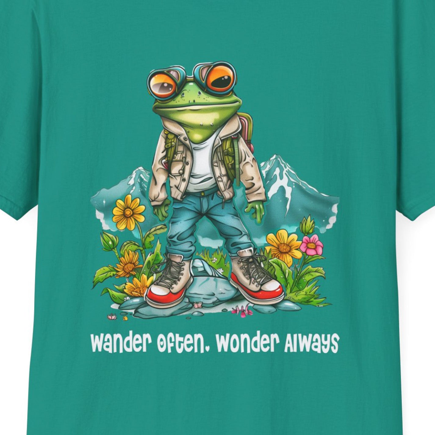 Frog Hiker Softstyle T-Shirt