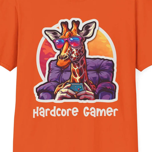 Giraffe Gamer Unisex Softstyle T-Shirt