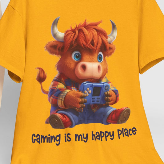 Highland Cow Gamer Tee