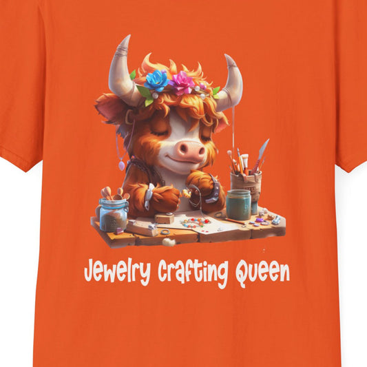 Highland Cow Jewelry Making Softstyle T-Shirt