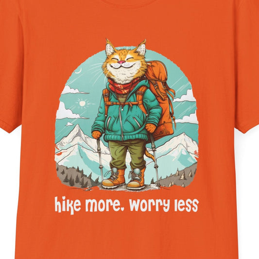 Cat Hiker Softstyle T-Shirt