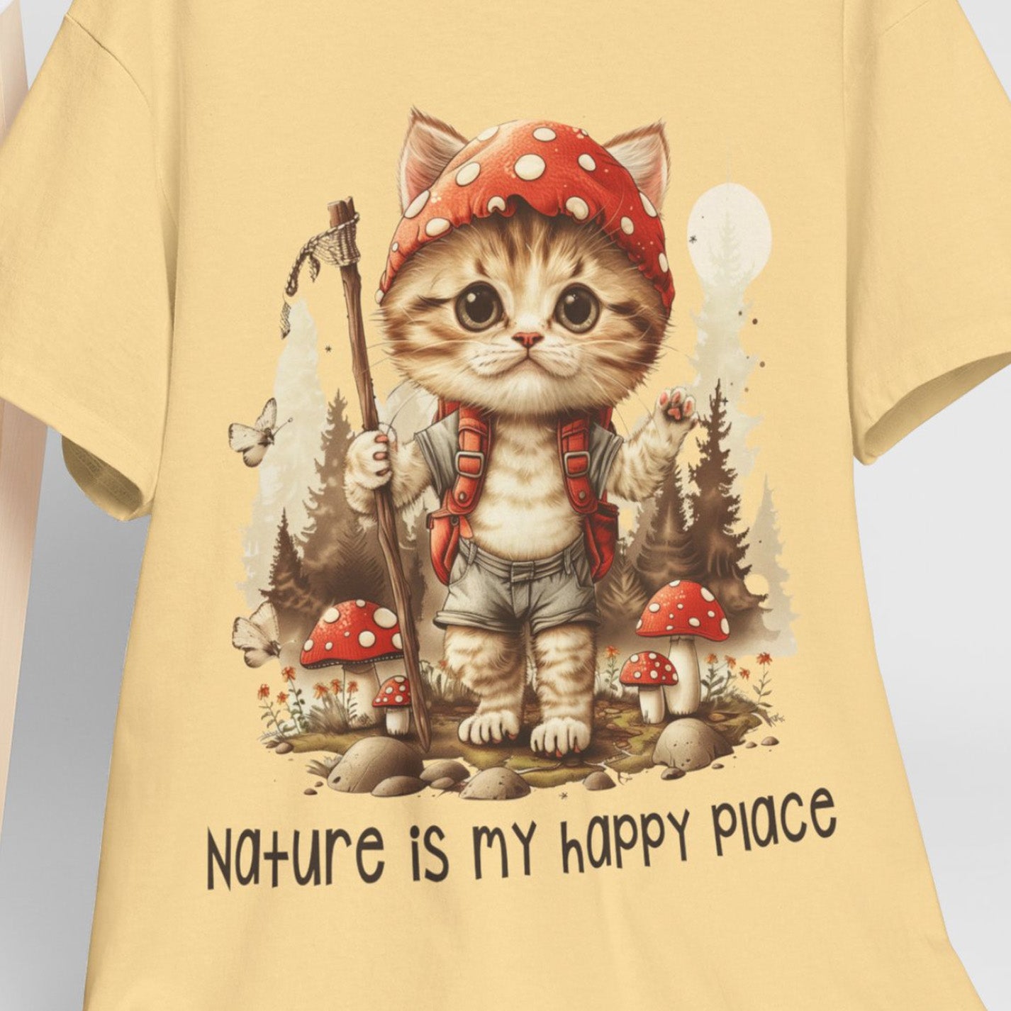 Cat Hiker Tee