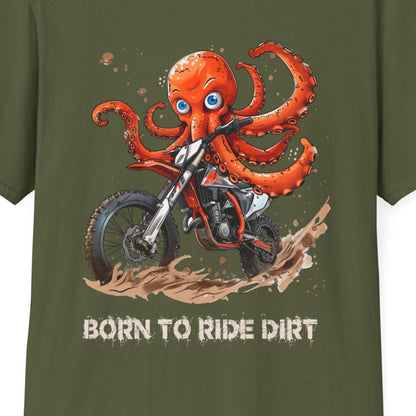 Octopus Dirt Biker Softstyle T-Shirt