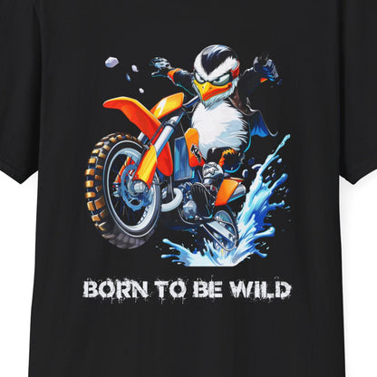 Penguin Dirt Biker Softstyle T-Shirt