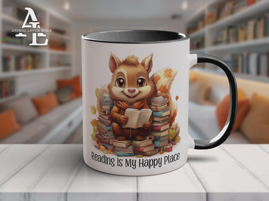 Squirrel Reading Mug