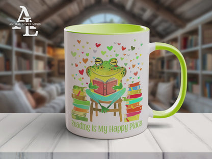 Frog Reading Mug