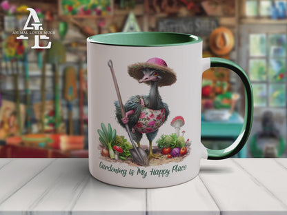 Ostrich Gardener Mug