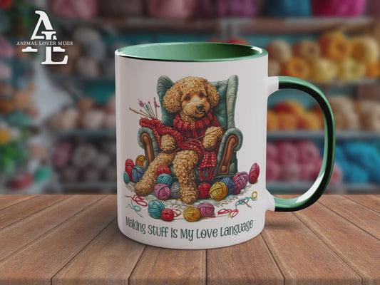 Poodle Knitter Mug