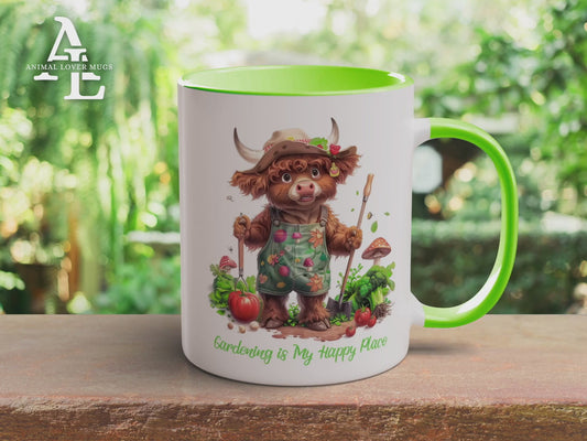 Highland Cow Gardener Mug