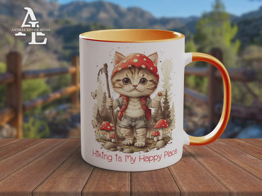 Cat Hiker Mug