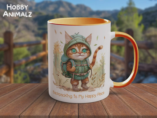 Cat Backpacker Mug