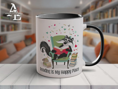 Skunk Reading Mug