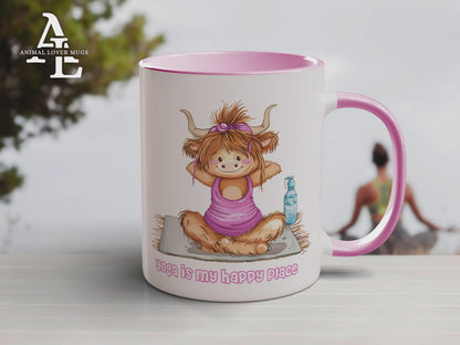 Highland Cow Yoga Mug