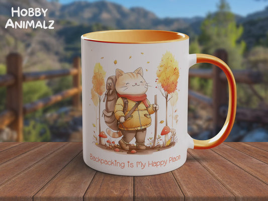 Cat Backpacker Mug