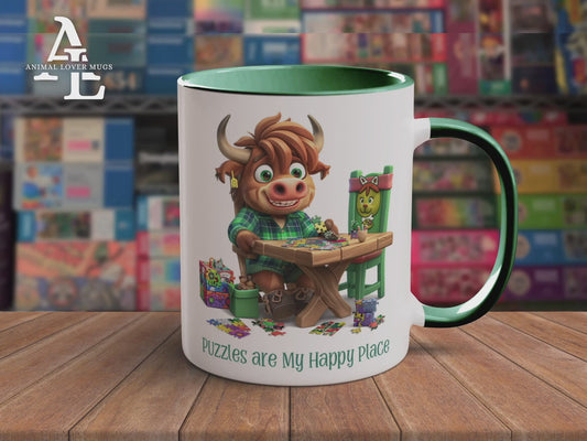 Highland Cow Puzzler Mug