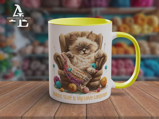 Cat Knitter Mug