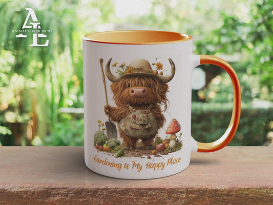 Highland Cow Gardener Mug