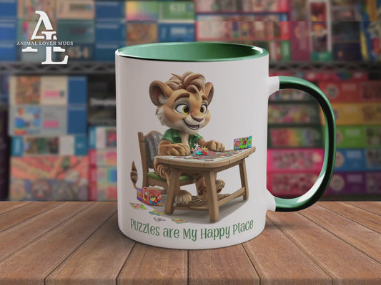 Lion Puzzler Mug