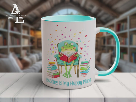 Frog Reading Mug