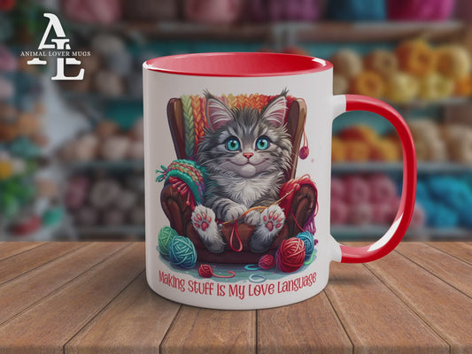 Cat Crocheter Mug