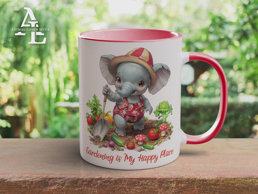 Elephant Gardener Mug