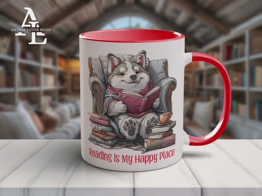 Corgi Reading Mug