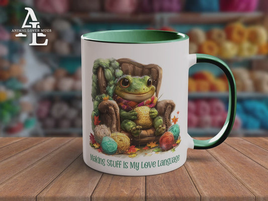 Frog Knitter Mug