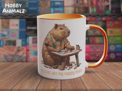 Capybara Puzzler Mug