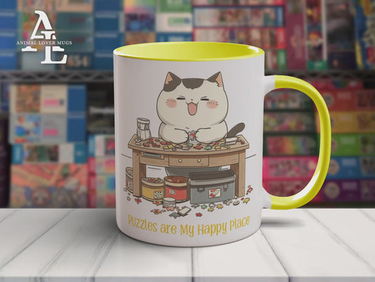 Cat Puzzler Mug