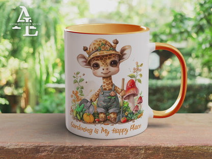 Giraffe Gardener Mug