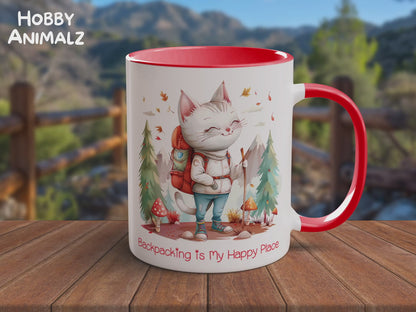 Cat Backpacker Mug