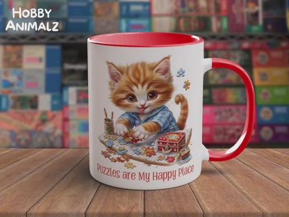 Cat Puzzler Mug