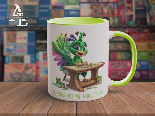 Peacock Puzzler Mug