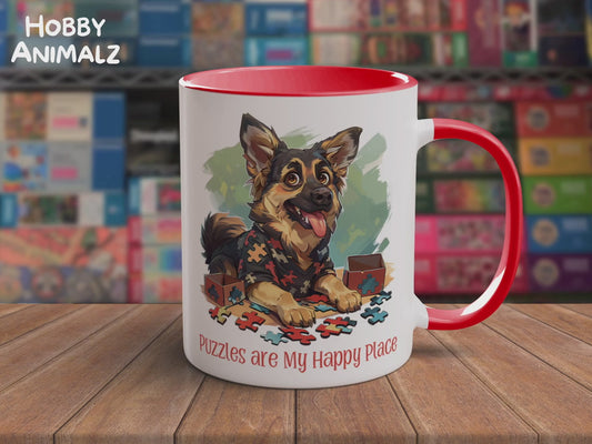 German Shepherd Puzzler Mug