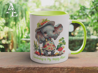 Elephant Gardener Mug