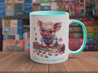 Pig Puzzler Mug