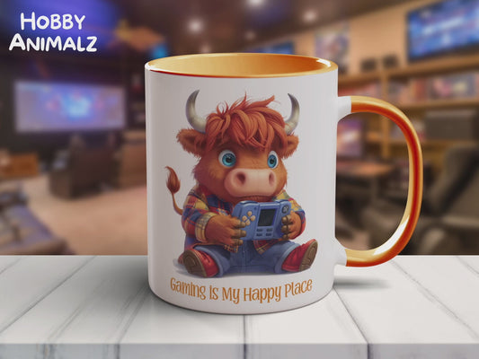 Highland Cow Gamer Mug