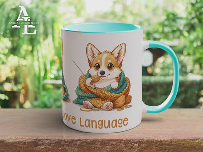 Corgi Crocheter Mug